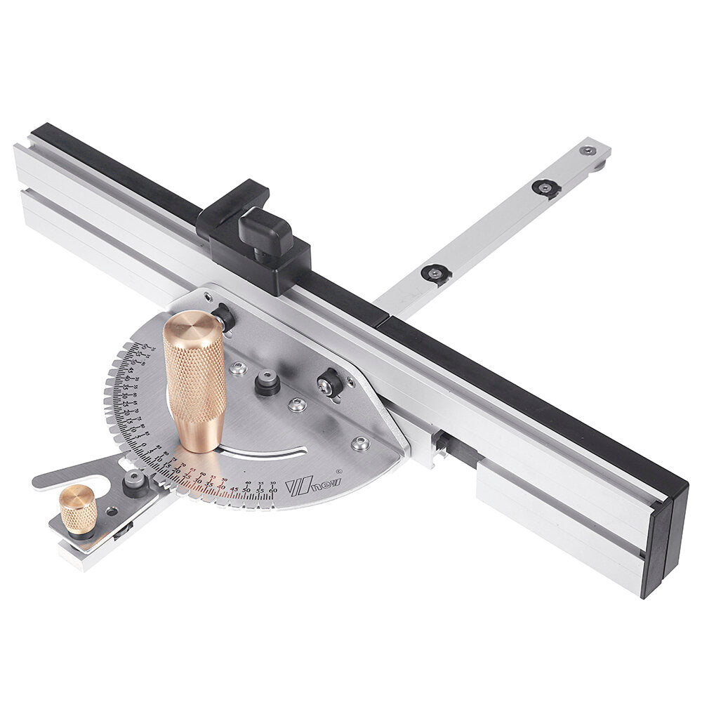 Brass Handle 450mm 27 Angle Miter Gauge With Box Jiont Jig Track Stop Table Saw Router Assembly Ruler