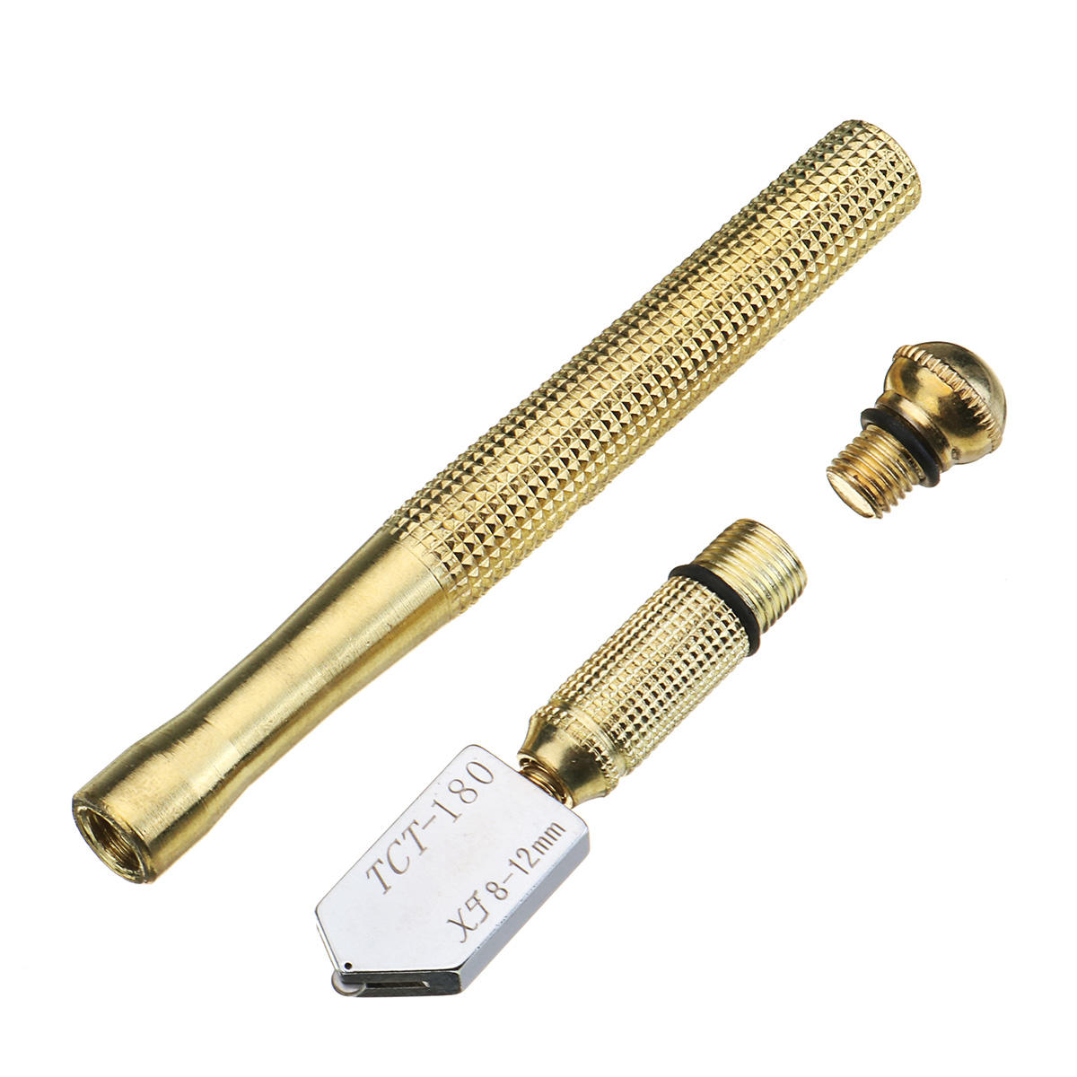 17mm Metal Handle Straight Head Oil Cutter Glass Cutter Oil Feed Glass Ceramic Tile Cutter