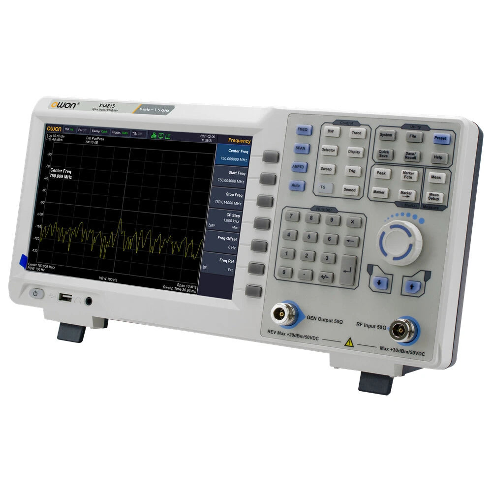 Digital Oscilloscope 9 kHz to 1.5 GHz 1 Hz Resolution LCD Screen USB LAN Tracking Generator