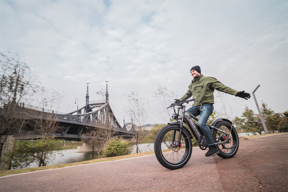 Electric Bike 48V 25AH Battery 1000W Motor Recommended Top Speed 25KM/H 26inches Tires 50-60KM Max Mileage 200KG Max Load Electric Bicycle