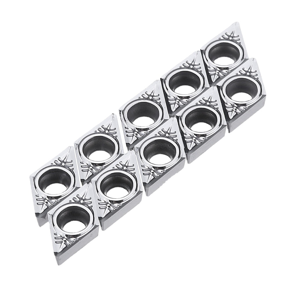 10pcs DCGT11T302/04/08 Carbide Insert DCGT32.51 Turning Tool Blades for Aluminum