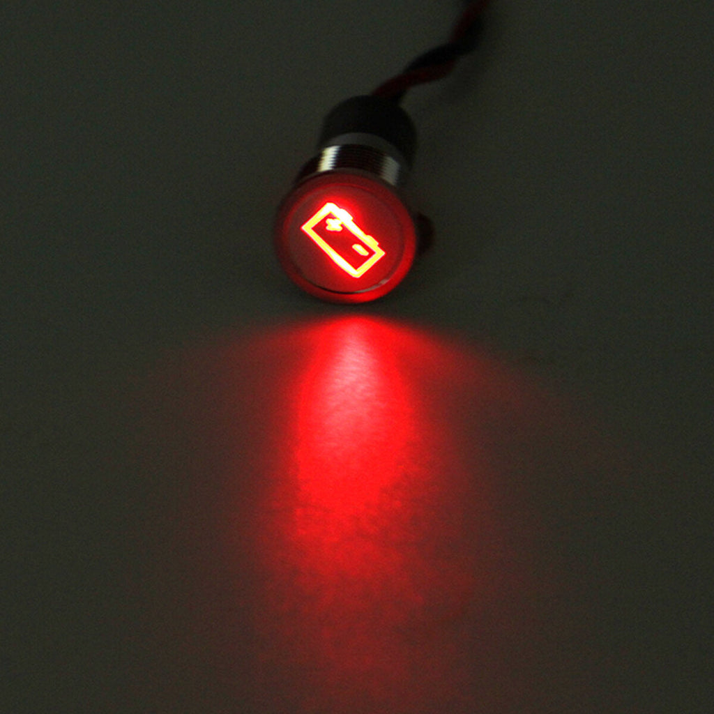 12V 16mm LED Dash Panel Warning Pilot Light Indicator