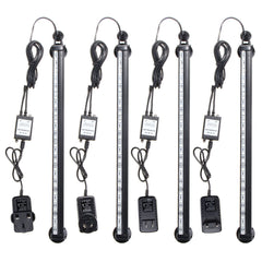 Remote control bubble light 44Keys White trachea 41CM 5050 6smd RGB 1.6W IP68 ABS Memory receiver AC110-240V turn DC12V