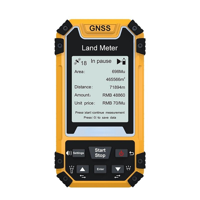 Portable GPS GLONASS SBAS BeiDou Land Measuring Meter Mountain Measurement with 2.4 Inch Screen Land Surveying Tool