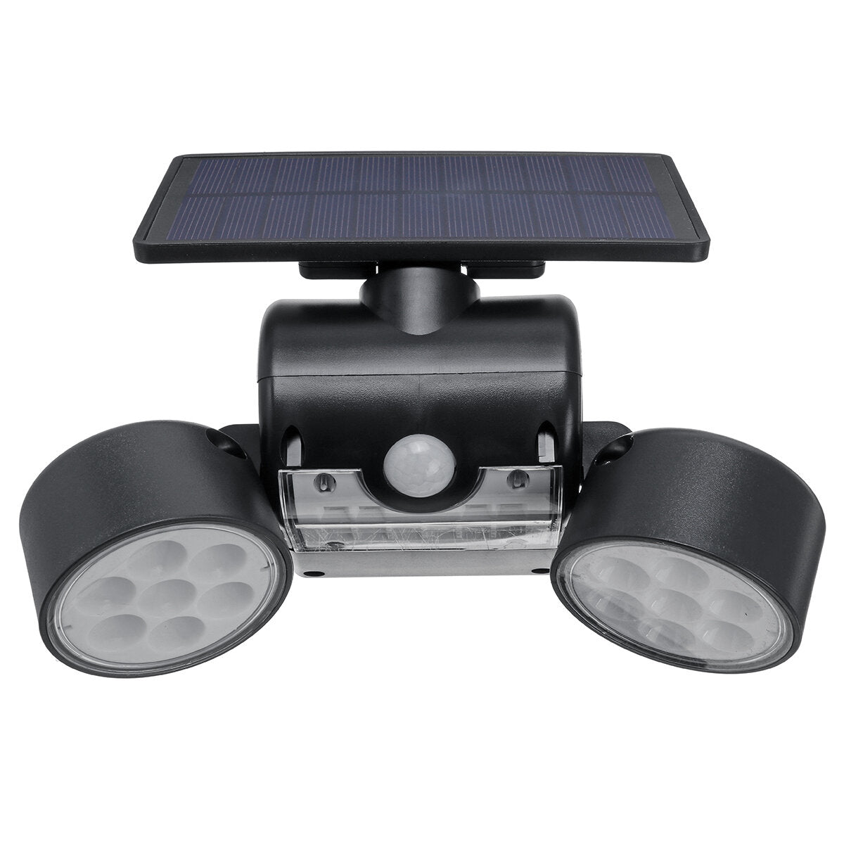 LED Solar Power Street Light Double Head Spotlight PIR Motion Sensor Wall Lamp Outdoor Garden Path Yard Lighting