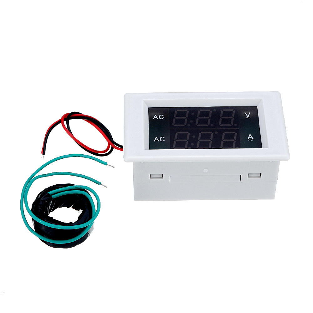 AC Three-phase 500V 100A LED Dual Display AC Voltmeter Current Meter Digital Display