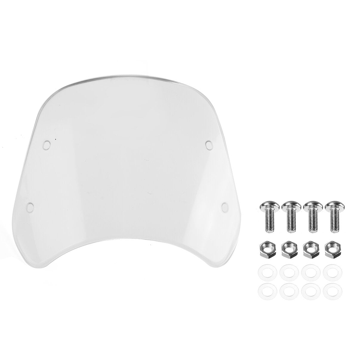 Motorcycle Windshield Wind Deflector 5~7" Headlight Windscreen