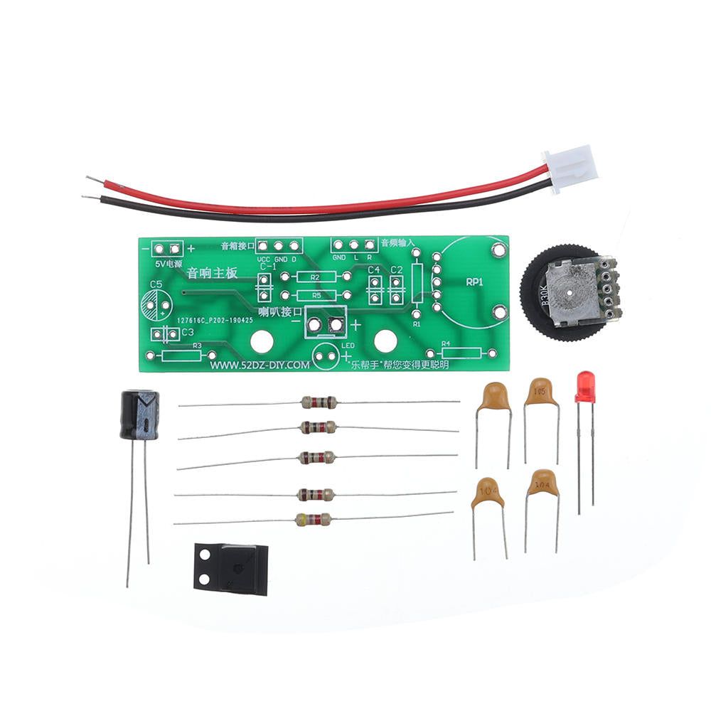 DIY Mini Amplifier Audio Upgrade Version Small Amplifier Speaker Kit 3W Speaker Audio Student Soldering Experiment Training Diy Circuit Board Kit