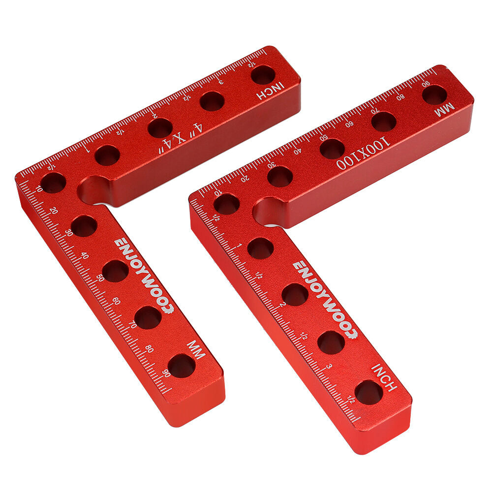 6PCS Right Angle Positioning Clamp Set - Precision 90 Degree Woodworking Clamps for Efficient Projects