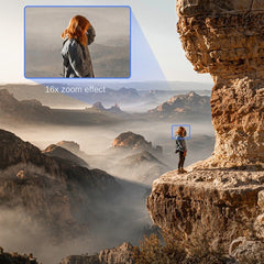 5K Ultra HD Digital Camera with 64MP, 16X Zoom, 3" Touch Screen, HDMI, WiFi Control, and Time-lapse Features