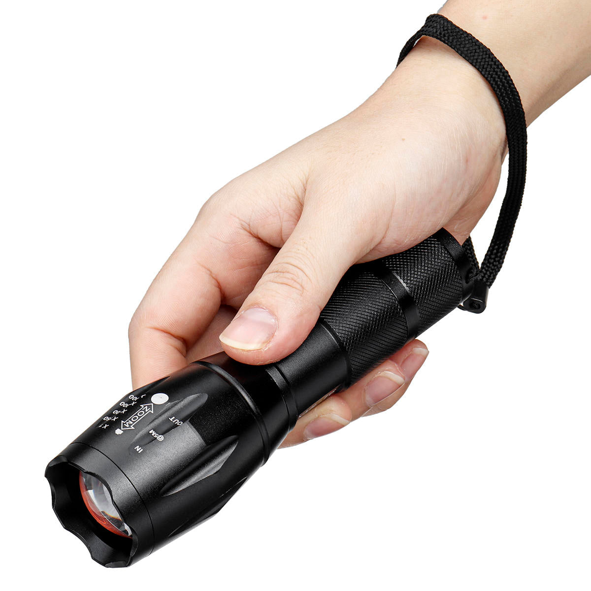 10W LED Flashlight Rechargeable 5 Modes Tactical Torch Light 18650 Battery US/EU/UK Plug