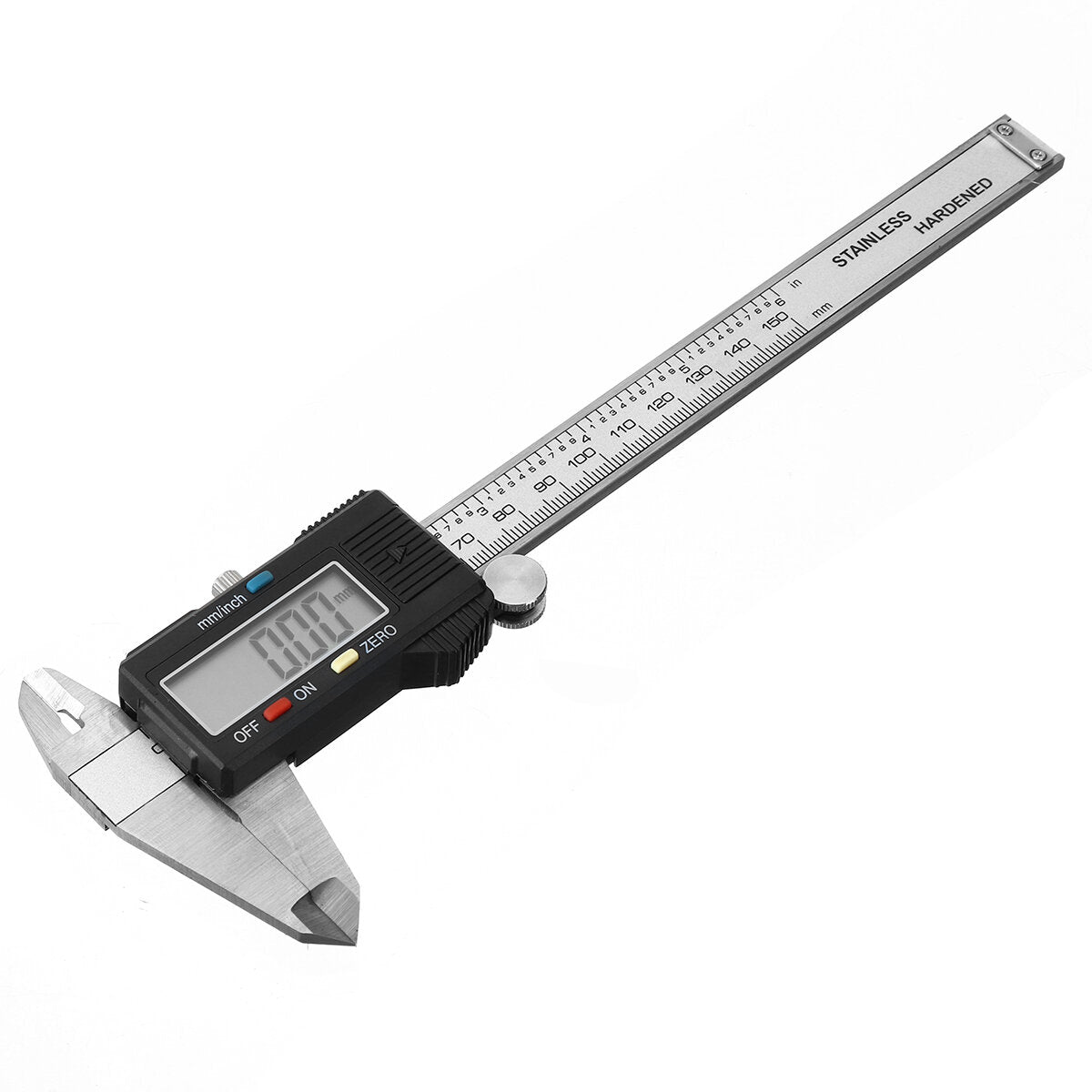 150mm Digital Vernier Caliper Stainless Steel Measuring Tool with LCD Display for Woodworking and Precision Measurement
