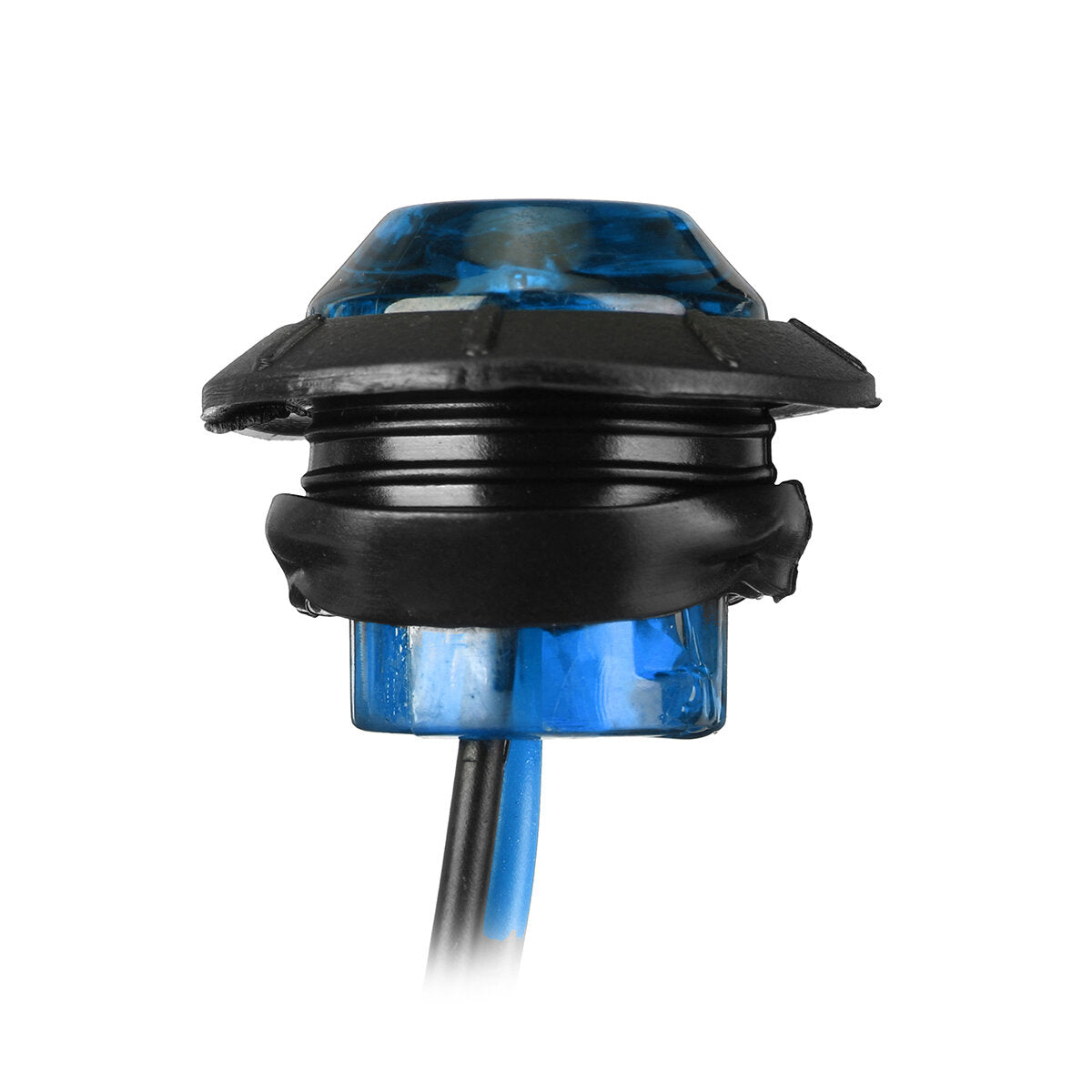 5pcs 24V Round LED Side Marker Light Indicator Lamp Truck Trailer Caravan Van