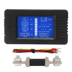 DC Multi function Battery Monitor Meter 50A/200A/300A LCD Display Digital Current Multimeter Voltmeter Ammeter for Cars RV Solar System