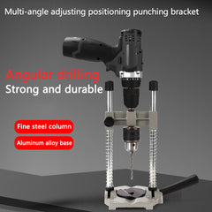 Multi-Angle Drilling Tool with Electric Drill Stand - Compact, Versatile, Durable for Woodworking Projects