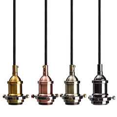 E27 Vintage Loft Metal Ceiling Pendant Lamp Hanging Light Holder Socket