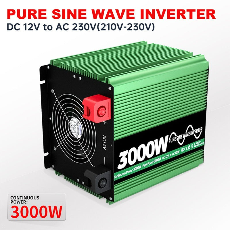 GreenZech Elite SR Inverter | 3000W 4000W 5000W | Universal DC 12V-24V to AC 110V-240V | Professional Pure Sine Wave Power Station