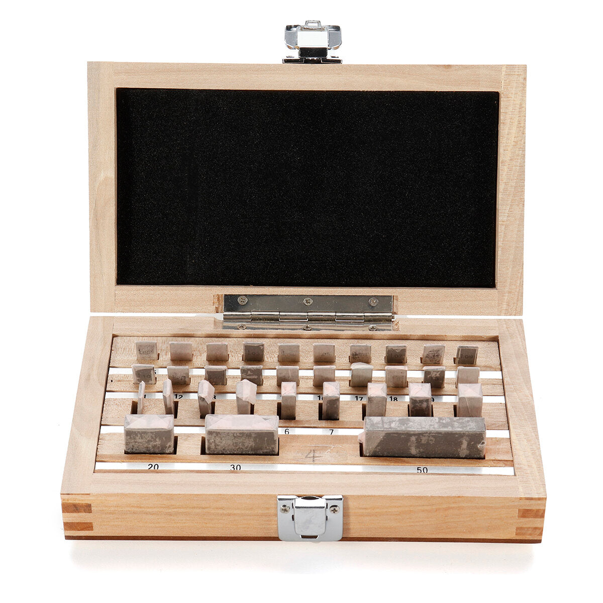 32-Piece Heat Treated Steel Block Set - Ultra Strong, High Precision, Durable, Rust-Resistant, Various Sizes