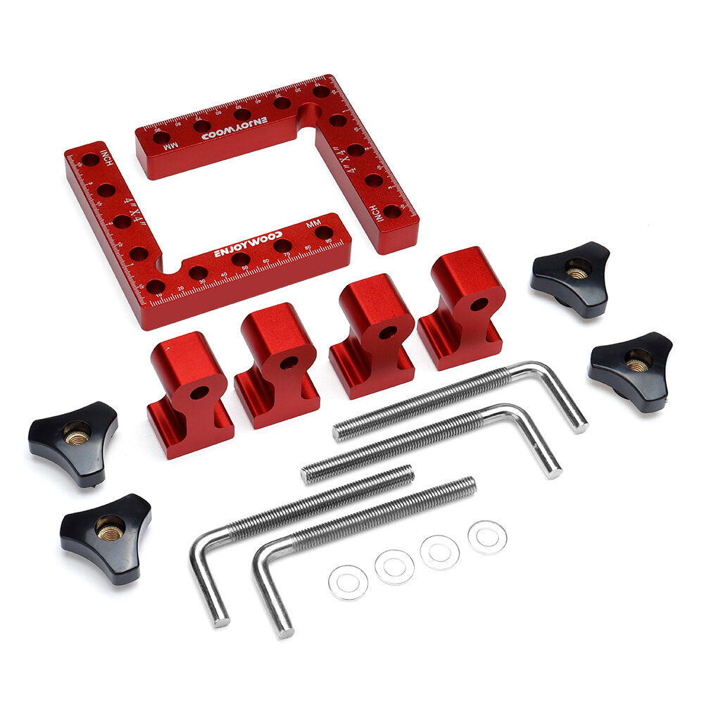 6PCS Right Angle Positioning Clamp Set - Precision 90 Degree Woodworking Clamps for Efficient Projects