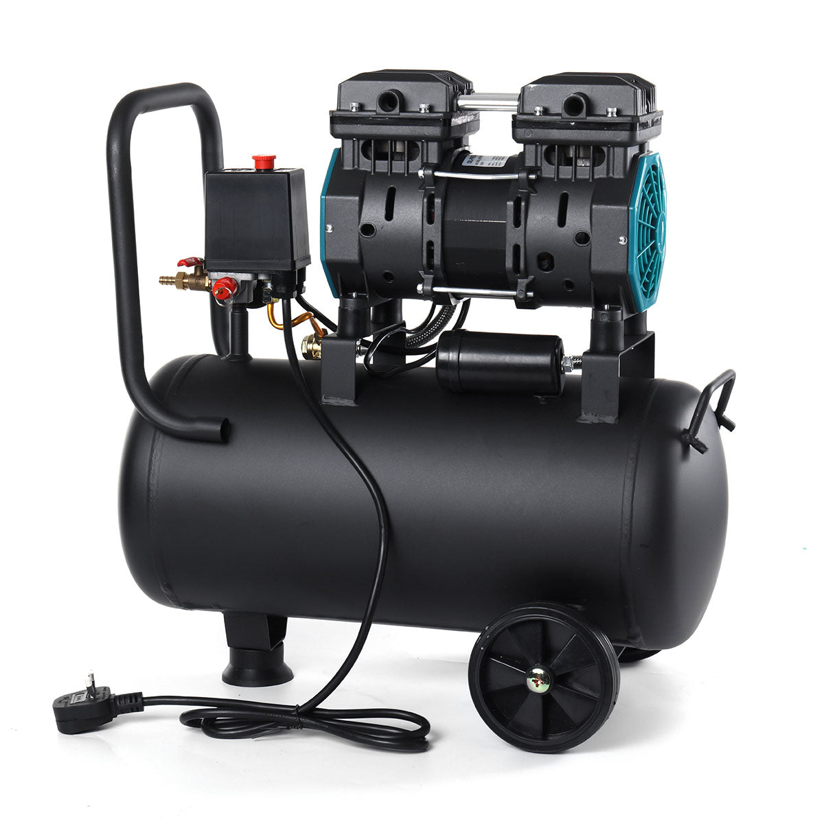 1200H-24 air compressor, oil-free, quiet, low-frequency 230V, 50HZ, 24L, 150W, custom model, high efficiency and low noise