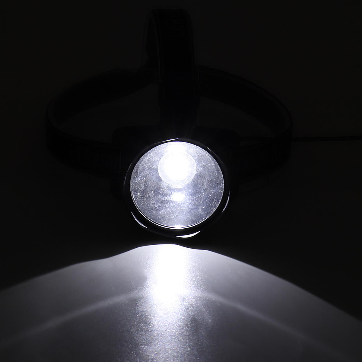 Solar Panel Power System USB Charger Generator + Headlamp +3 LED Bulb Light
