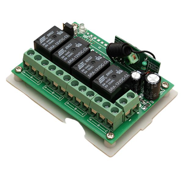 3Pcs Geekcreit 12V 4CH Channel 433Mhz Wireless Remote Control Switch With 2 Transimitter