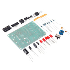 LED Adjustable Speed Circulating Light Circuit Kit Electronic Training DIY Parts