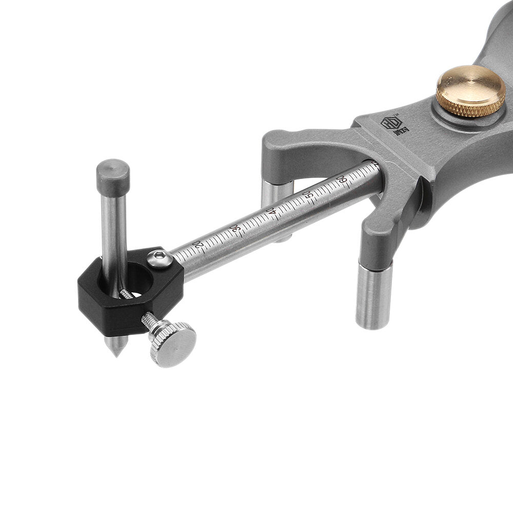 Adjustable Woodworking Arc Scriber Tool - Precision Linear Drawing with Tungsten Blade, 180mm, for Wood & More