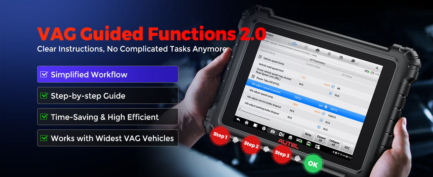 9.7 Inch Display Car Diagnostic Tool Android 10 3000 Active Tests for HD Equipment And Commercial Vehicles Smarter Than MS908cvCV II / M908CV
