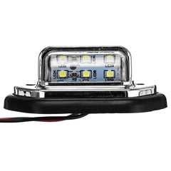 2PCS 10-30V 12V 24V 6 SMD LED License Plate Tag Lights Lamps For Boat Truck SUV Trailer Truck Trailer VAN Caravan Universal