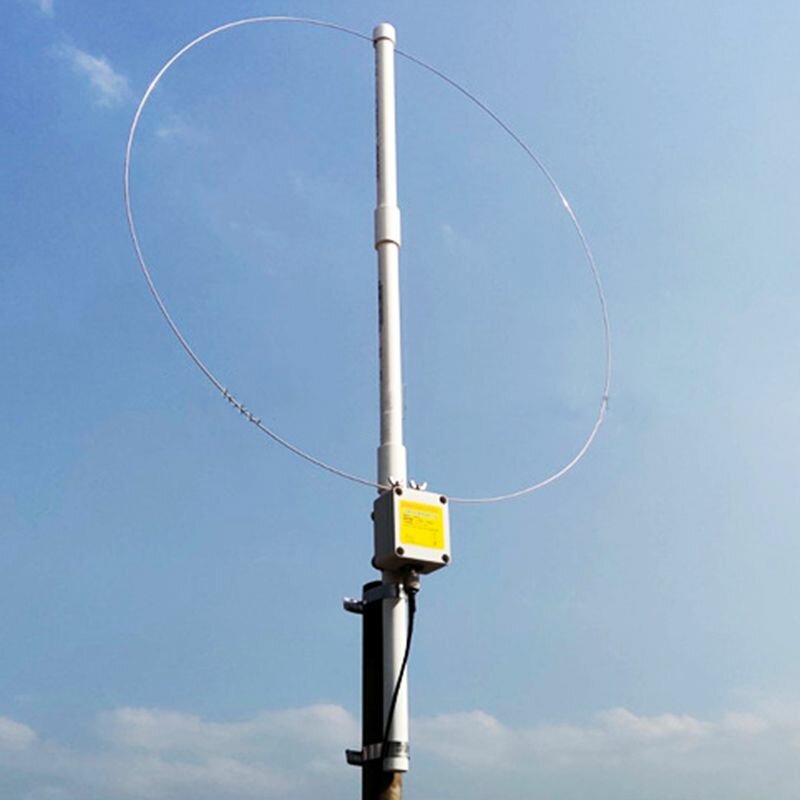 Active Loop Broadband Receiving Antenna 0.1MHz-180MHz 20dB SDR FM Radio Antenna LOOP Small Loop HF
