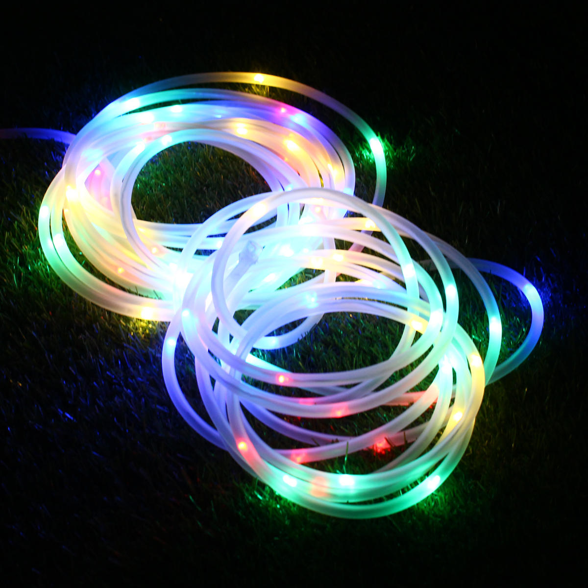 Battery Powered 8 Modes 10M 100LED Rope Tube String Light Outdoor Christmas Garden+Remote Controller