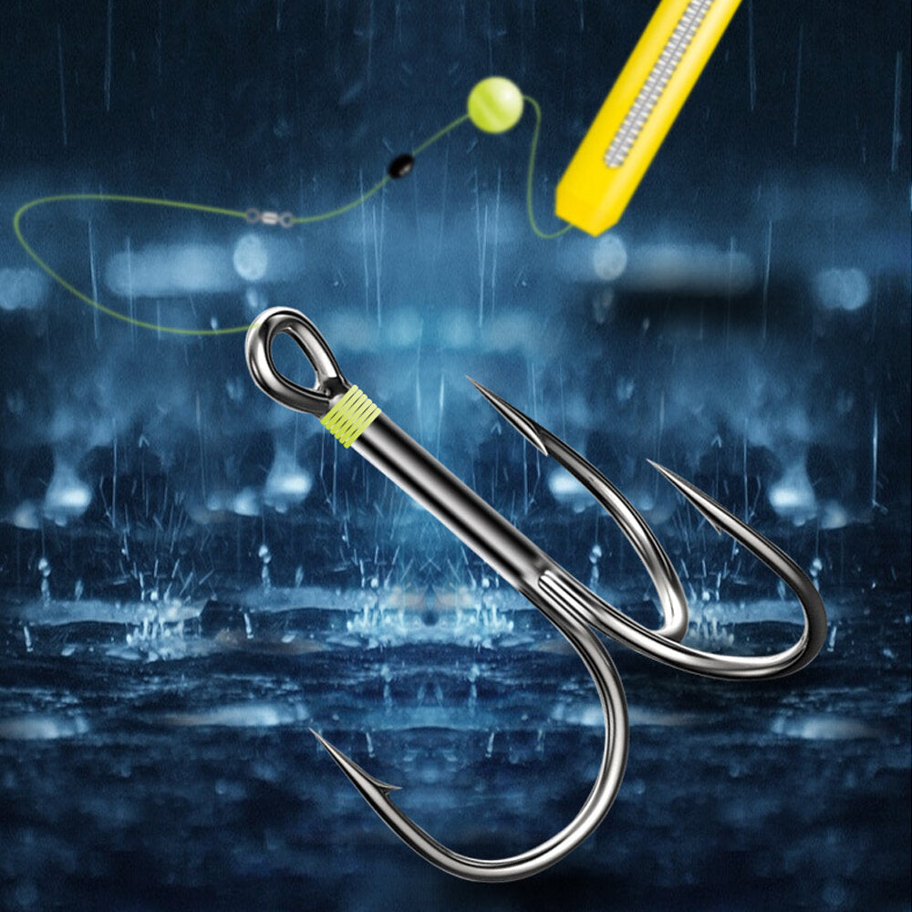 Automatic Fishing Hook Set Spring Fishing Three Claw Hooks with Fishing Float Winding Coil Connector Fishing Tackle