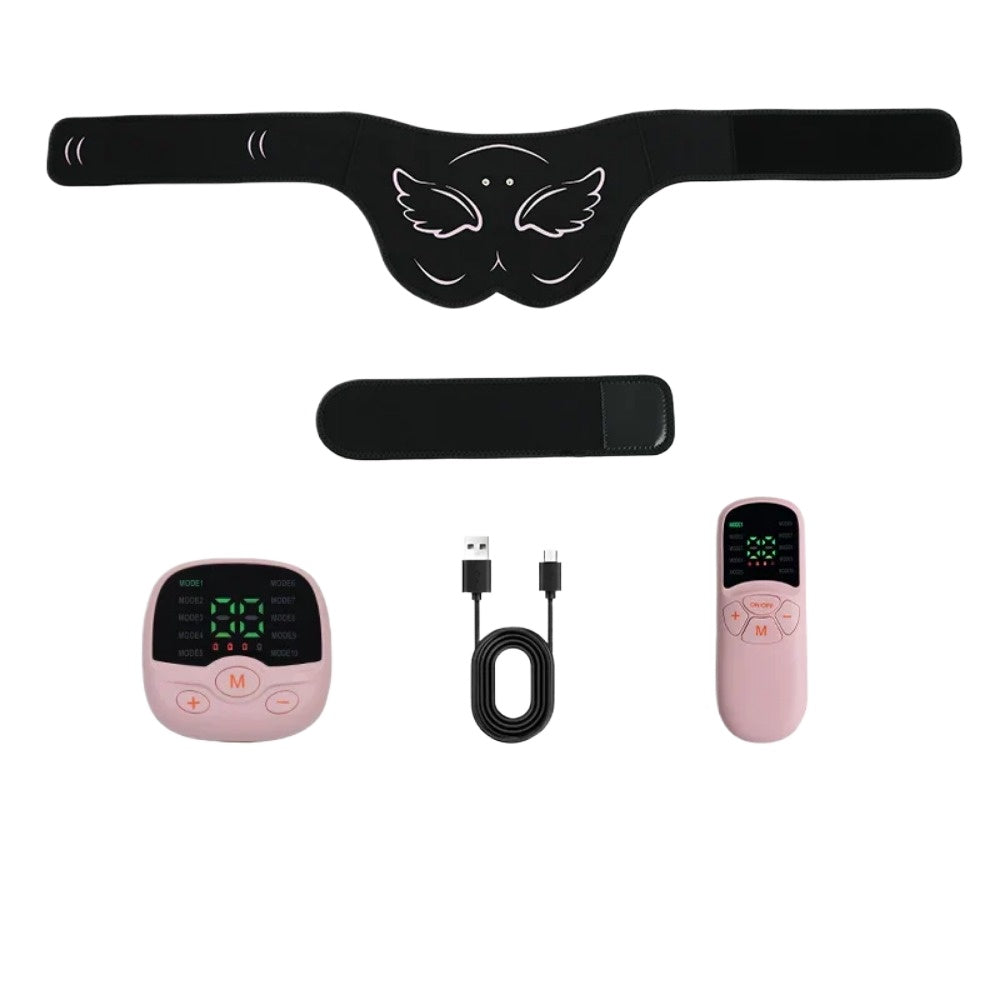 EMS Buttocks Trainer with Remote Control - USB Rechargeable Slimming Bandage for Men & Women, 10 Modes & 30 Levels