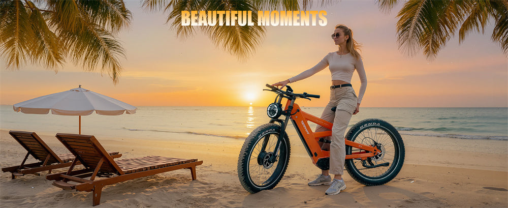 Electric Bike 48V 30AH Battery 2400W(Peak 4000W) Motor Recommended Top Speed 25KM/H 26 Inch Tire Electric Bicycle 190 KM Mileage Range Max Load 180KG