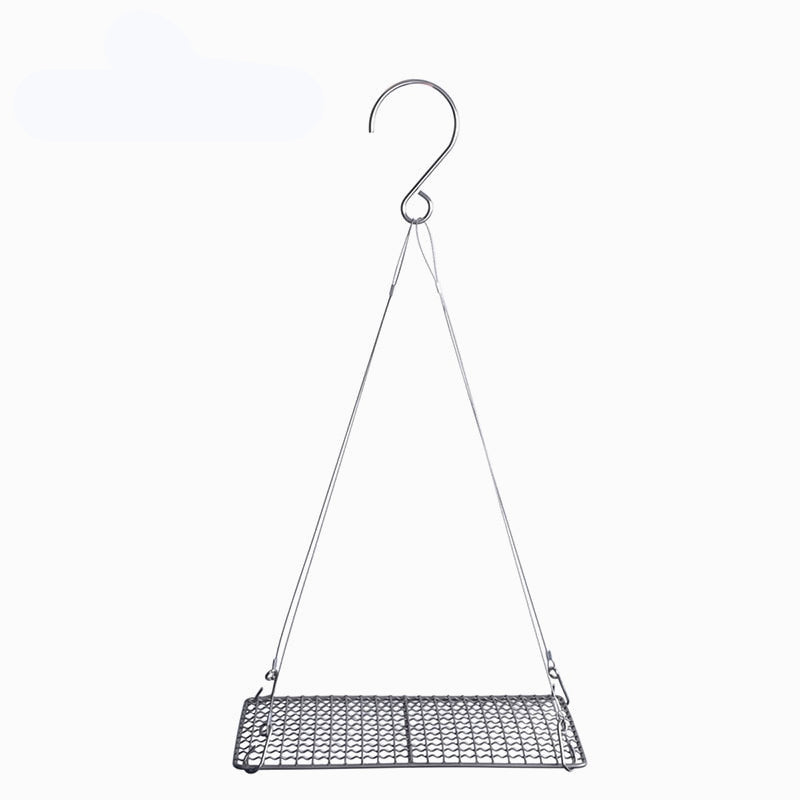 Titanium BBQ Barbecue Grill with Hanging Chain Food Charcoal Carbon Furnace Camping Picnic Garden Tableware