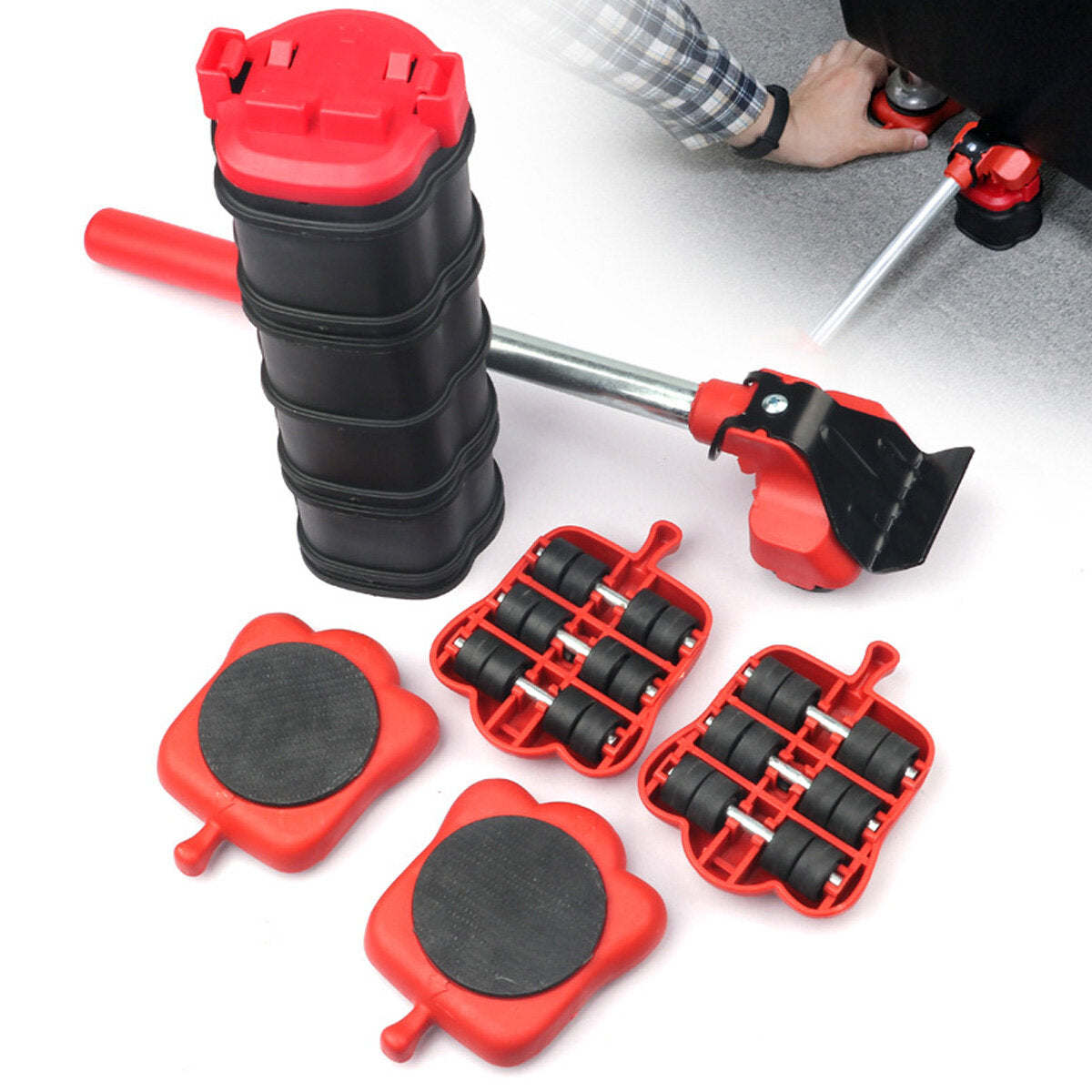 13pcs Heavy Duty Furniture Lifter Hand Tool Set Lifter Slides Wheel