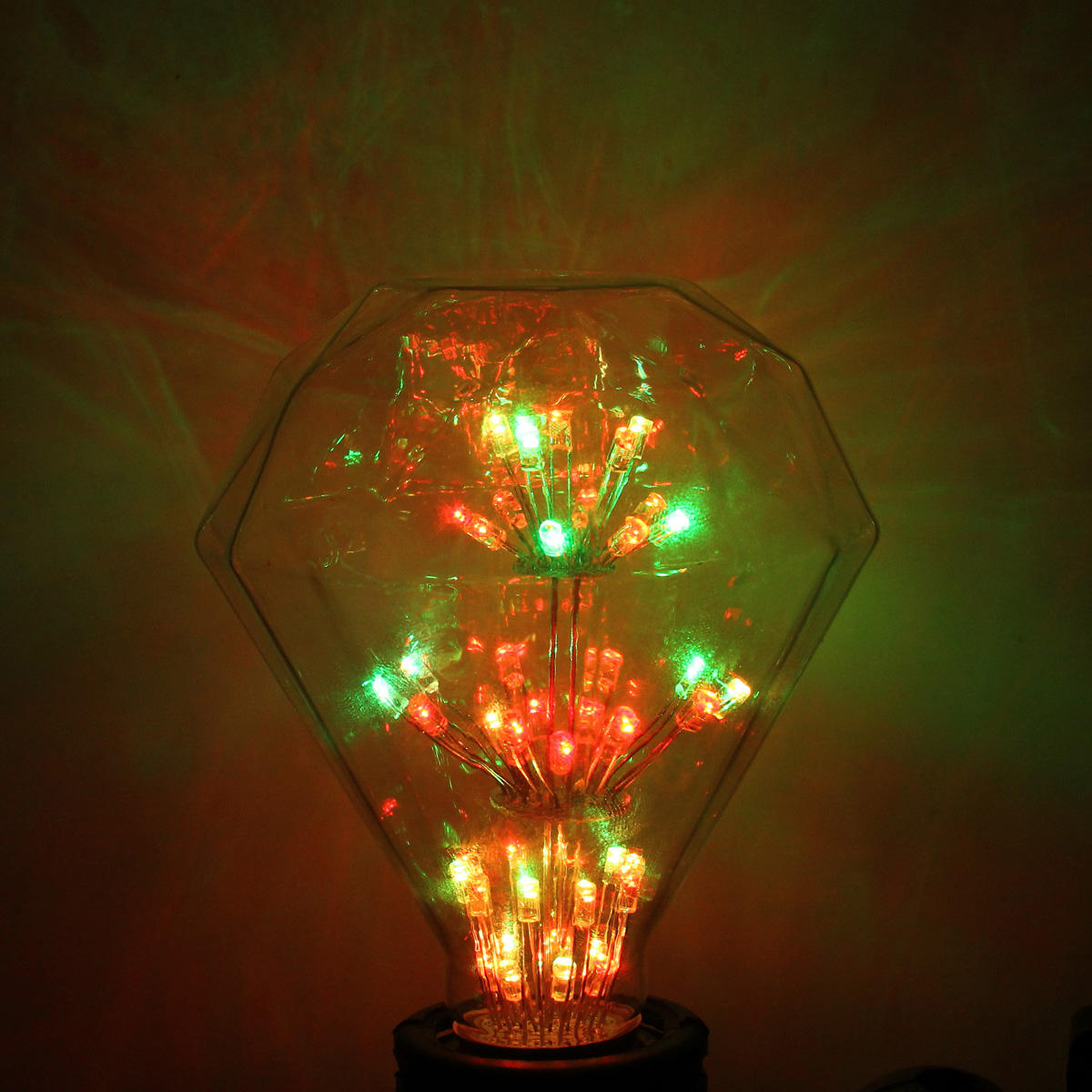AC85-265V E27 3W RGB Gypsophila Edison Decorative LED Light Bulb for Holiday Home Indoor Use