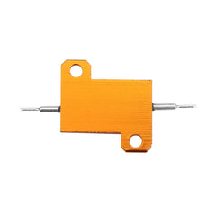 3pcs RX24 25W 1KR 1KRJ Metal Aluminum Case High Power Resistor Golden Metal Shell Case Heatsink Resistance Resistor