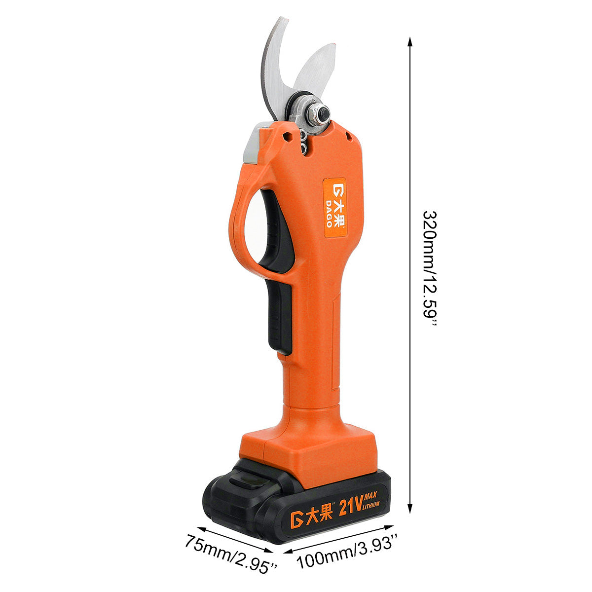 21V 30mm Rechargeable Electric Pruning Shears Electric Tree Branches Cutter