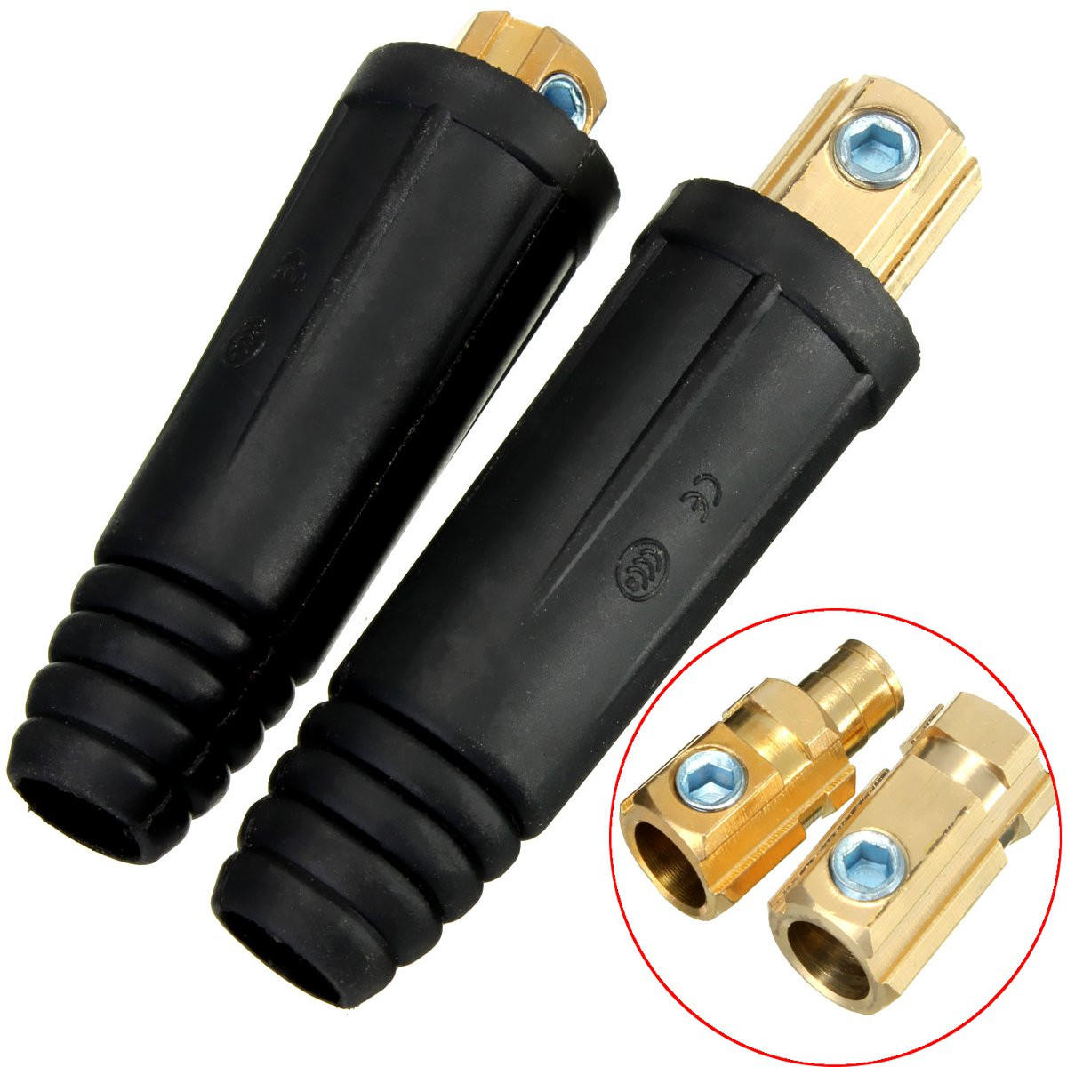 A Pair of 10-25mm European Electric Welding Machine Rapid Connectors