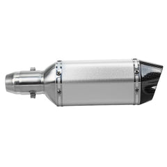38-51mm Motorcycle Double Outlet Exhaust Tail Pipe Kit 300mm Universal