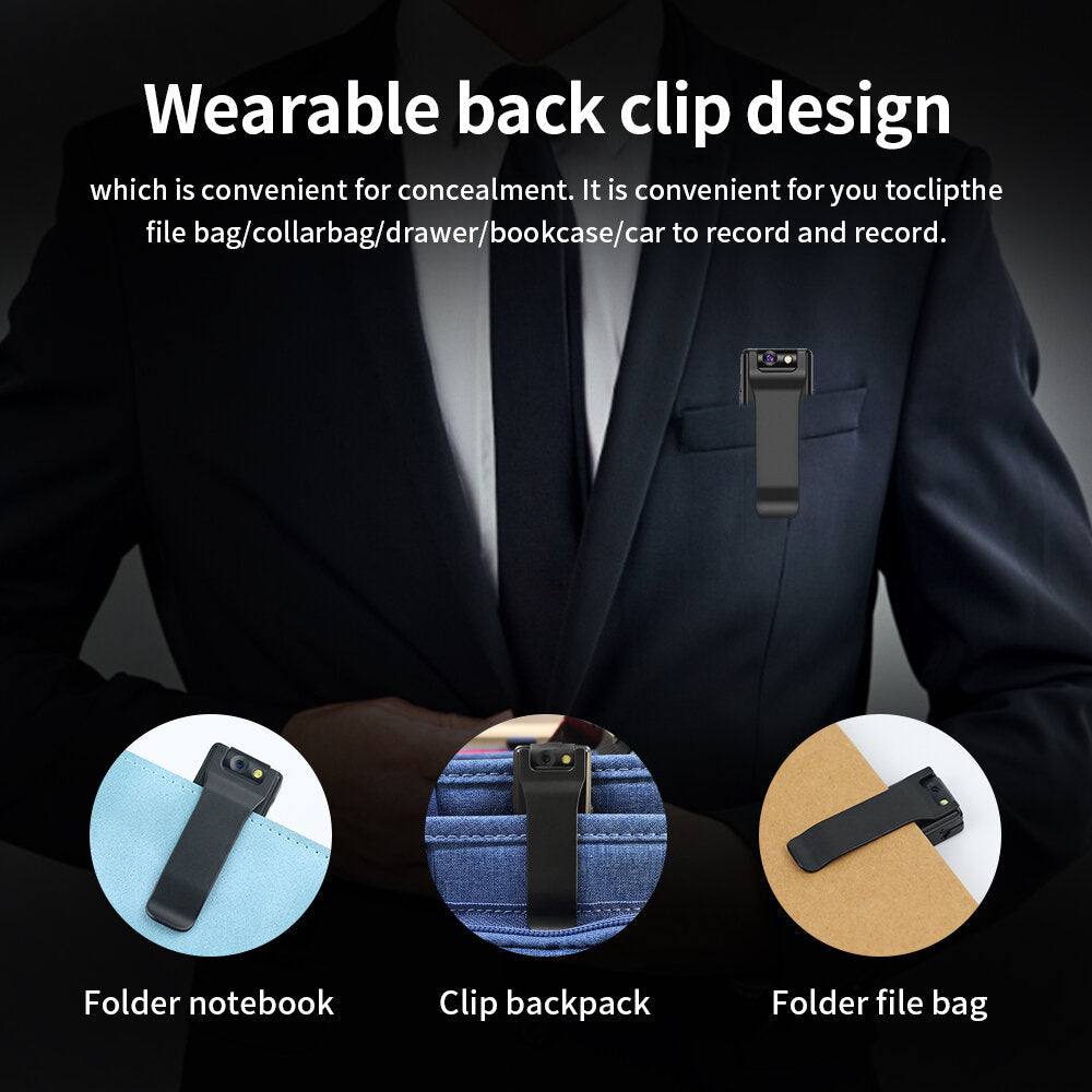 Digital Camera HD Flashlight Micro Cam Magnetic Body Camera Motion Detections Snapshots Loop Recording Camcorder
