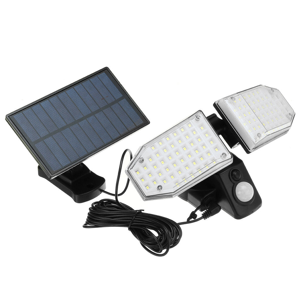 Multifunctional LED Solar Split Wall Light Human Body Sensor Light Outdoor Garden Light