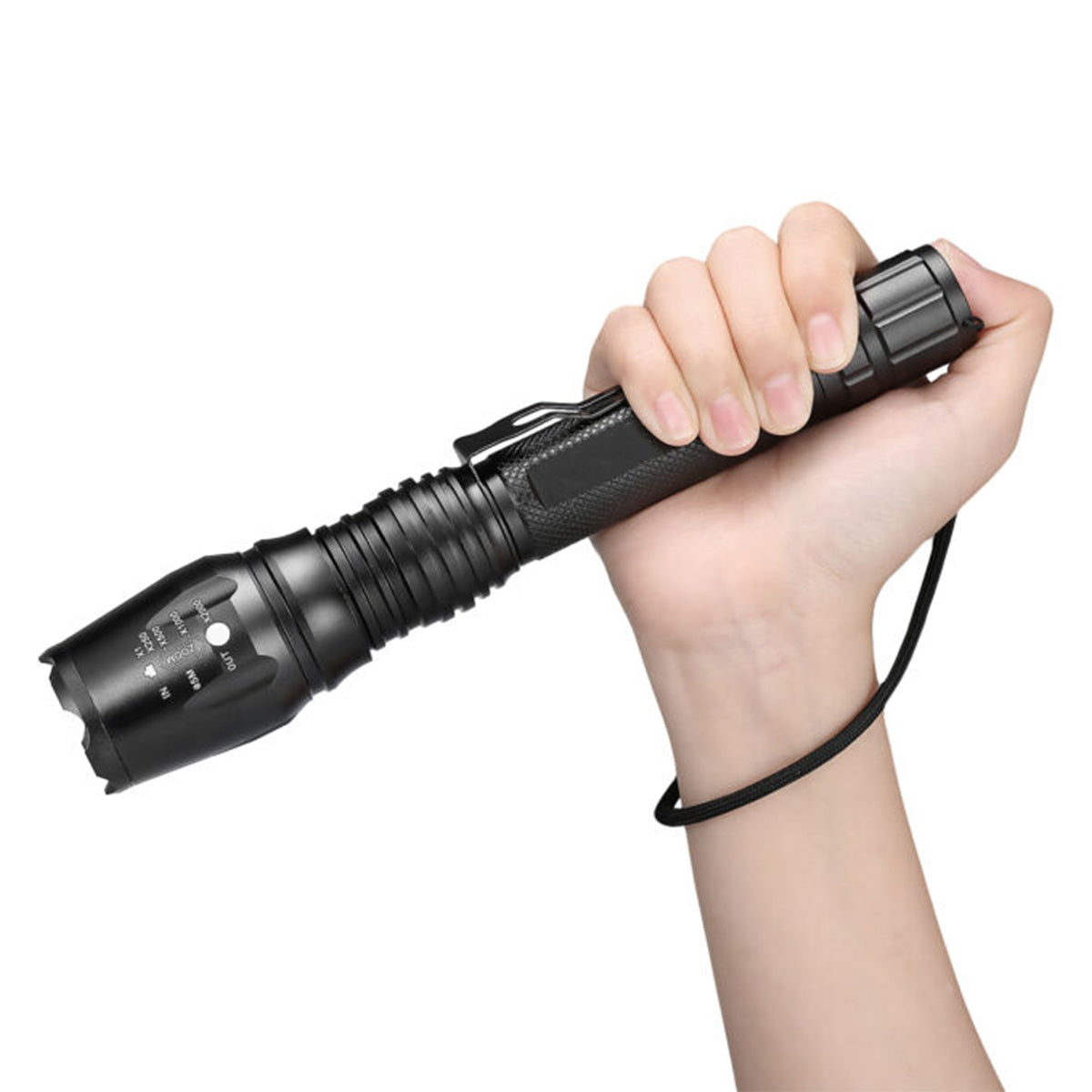 10W LED Flashlight Rechargeable 5 Modes Tactical Torch Light 18650 Battery US/EU/UK Plug