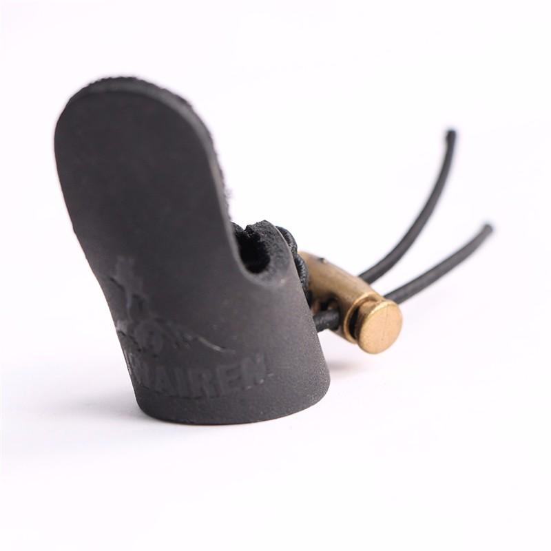 Cowhide Finger Guard Protector Glove for Fishing Ourdoor Activities Leather Finger Protection