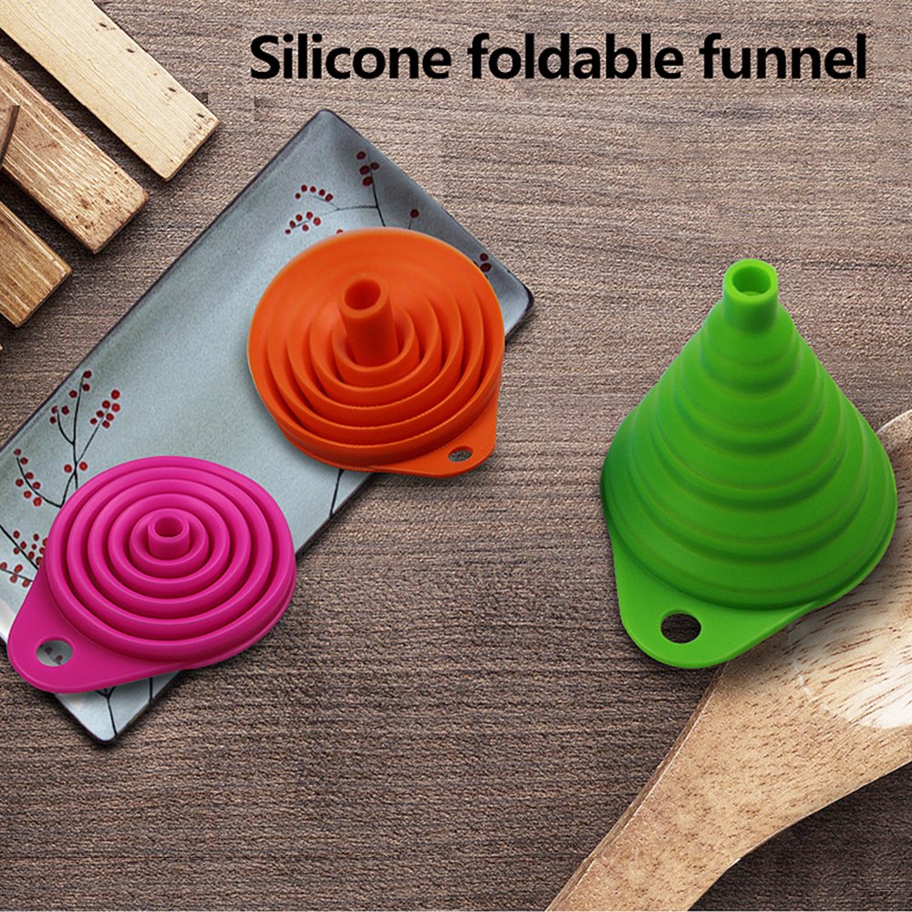Home & Kitchen Fordable Funnel,Silicone Collapsible Style,BPA-free,Heat Resistant,for dishwasher