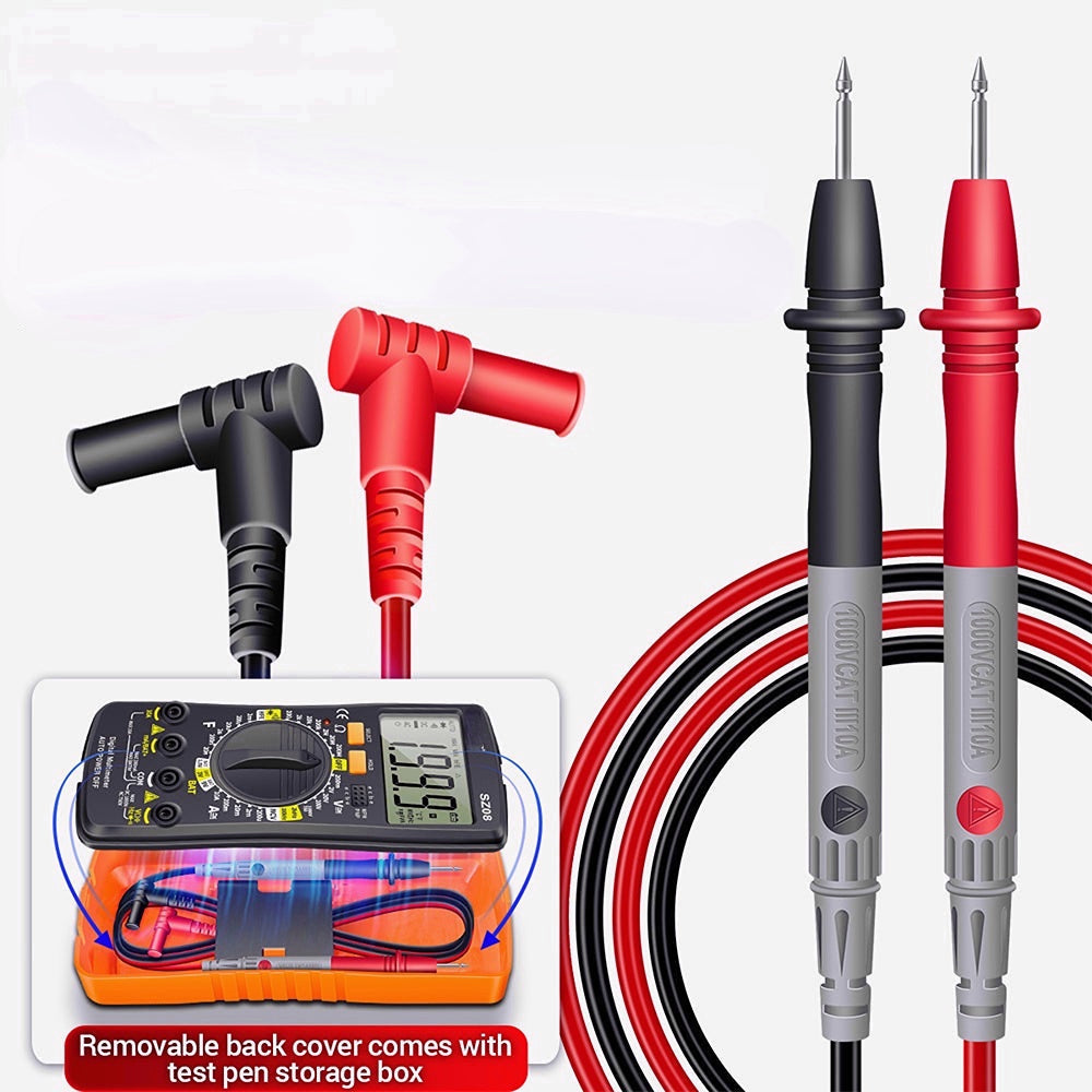 Digital Multimeter Ultra-thin Storage Meter Auto Voltmeter AC DC 220V