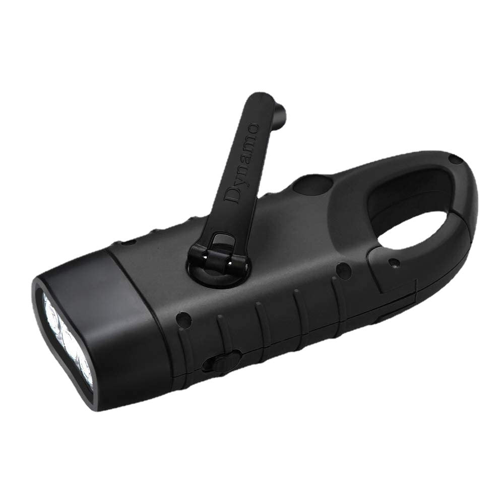 Portable LED Flashlight Hand Crank Dynamo Torch Professional Solar Power Tent Light Lantern for Outdoor Camping Mountaineering