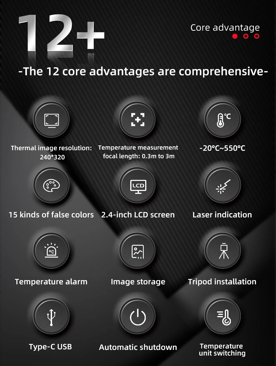 GreenZech Industrial 320-H | 240x320 HD Thermal Imaging Camera | 25Hz Professional Handheld Infrared Imager